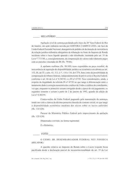 REVISTA 33 - Jurisprudência - TRF