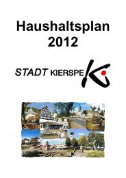 1 Titel Haushaltsplan 2012 - Stadt Kierspe