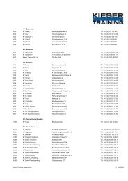 KTAG Anschriften Betriebe - Kieser Training