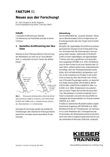 Neues aus der Forschung! - Kieser Training