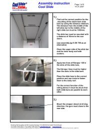 Assembly instruction Cool Slide - Kiesling Fahrzeugbau GmbH