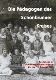 Die Pädagogen des Schönbrunner Kreises - Kinderfreunde