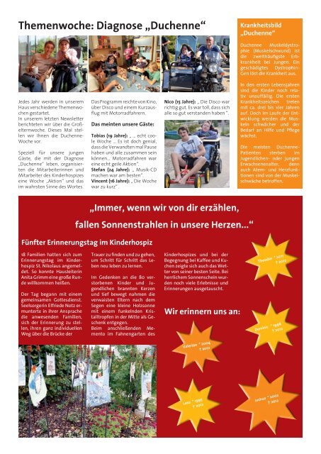 Newsletter 11/2012 als PDF-Dokument - Kinderhospiz St. Nikolaus