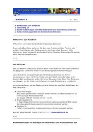 Rundbrief 1, 10.1.11 - Kinderschutz-Zentrum Berlin