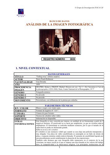 13. Henry Peach Robinson - Análisis de fotografía