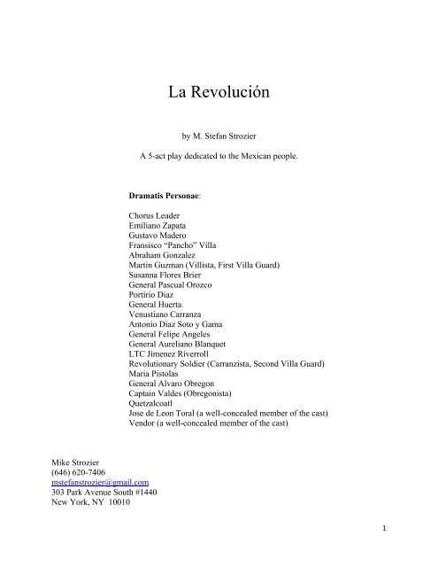 La Revolución - M. Stefan Strozier