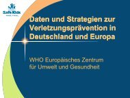 Begrüßung Dr. Stefanie Märzheuser - Mehr Sicherheit für Kinder