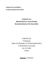 Grußwort Dr. Horst Peretzki - Mehr Sicherheit für Kinder