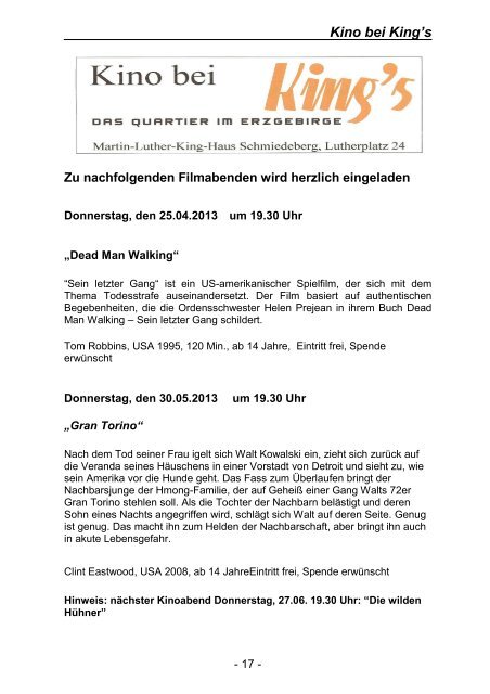 Der Gemeindebrief von April und Mai 2013 - Ev.