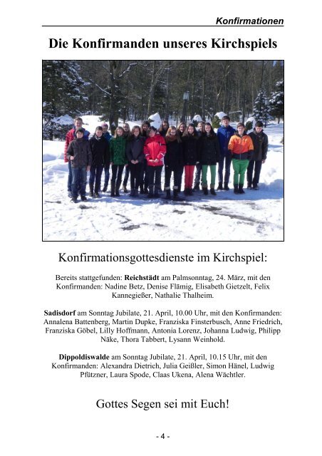 Der Gemeindebrief von April und Mai 2013 - Ev.