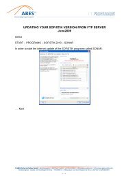 UPDATING YOUR Sofistik VERSION FROM FTP SERVER - ABES
