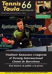 El - Federacio Catalana de Tennis de Taula