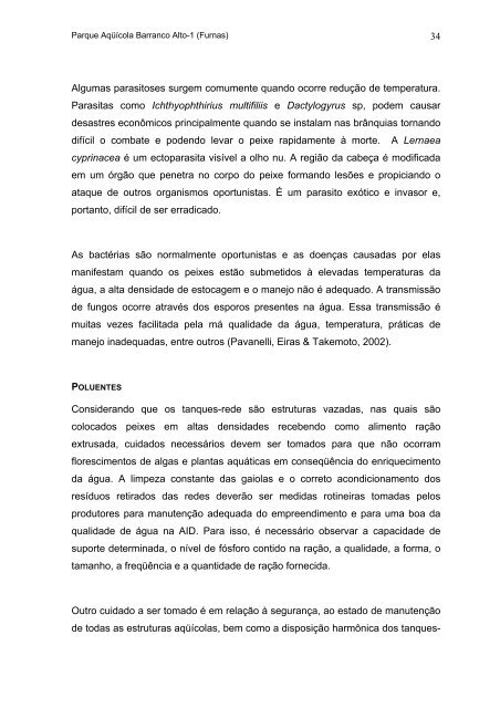 Relatório de Estudo Ambiental e de Regularização do Parque ...