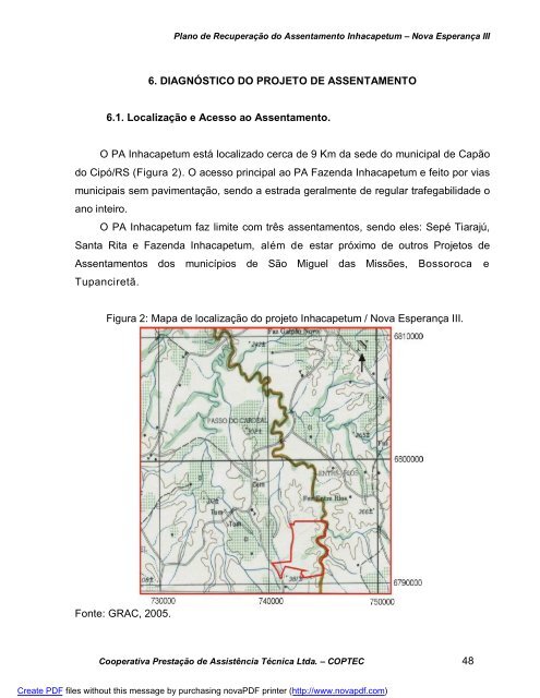 pra pe inhacapetum-nova esperança iii - Coptec