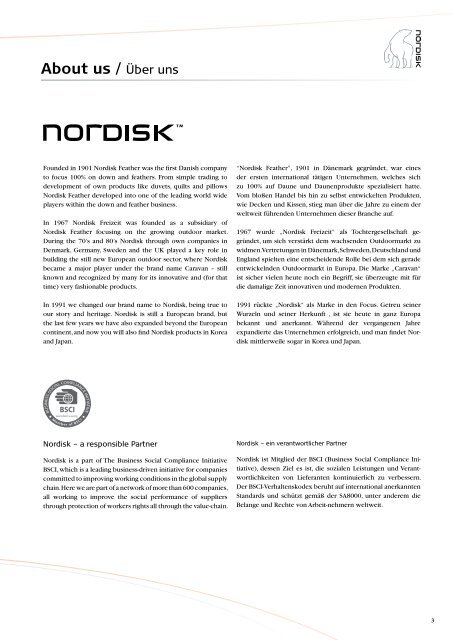 Nordisk Company A/S Nordisk Freizeit Nordisk ... - AC Outdoor Center