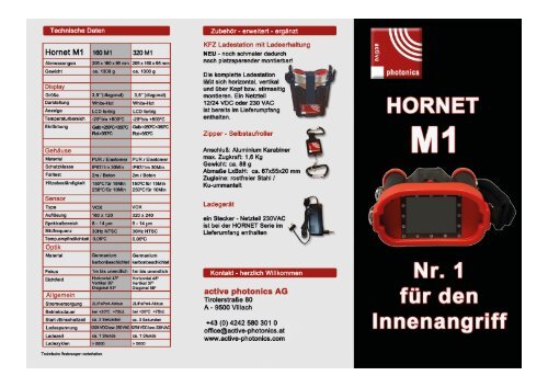 Hornet M1 160 M1 32a M1 - Active Photonics