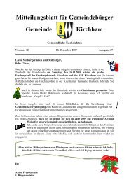 Dezember 2009 - Kirchham