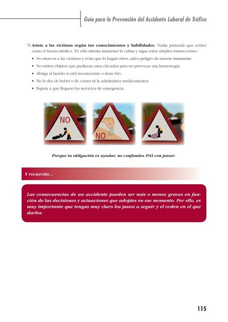 Guía para la Prevención del Accidente Laboral de Tráfico - Fremap