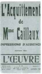 L'Acquittement de Mme Caillaux