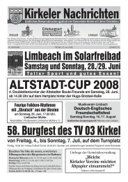 ALTSTADT-CUP 2008 - Kirkel