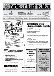 14.Leistungs- schau 4.-6. April 2008 - Kirkel