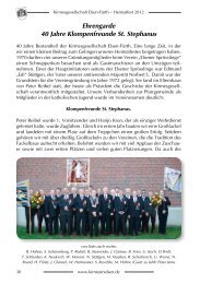 Ehrengarde 40 Jahre Klompenfreunde St. Stephanus