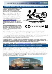 NEWSLETTER DE REMO INDOOR Nº54 – NOVIEMBRE 2008