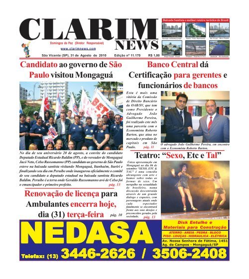 Mongaguá/SP - Clarim News