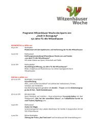 WiWoProgramm 2011 - Tourist-Info Witzenhausen
