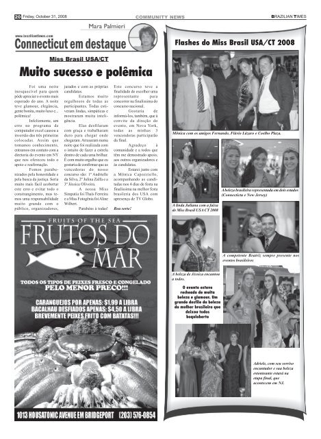 Polêmica e discussão não tira brilho do Miss Brasil ... - Brazilian Times