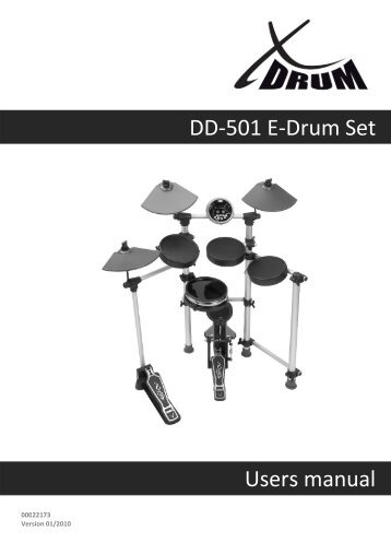 DD-501 E-Drum Set Users manual