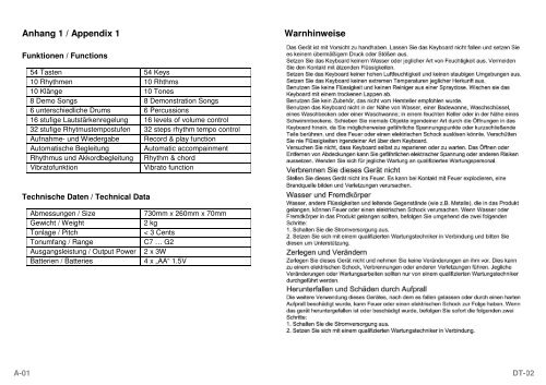 Bedienungsanleitung Users Manual