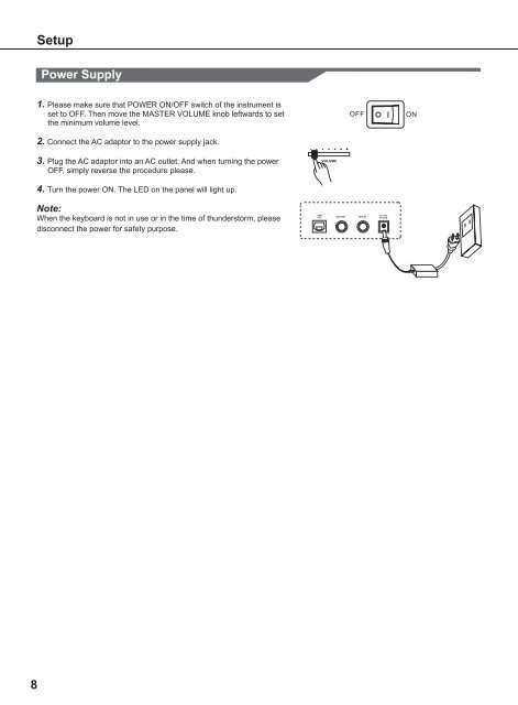 Operators Manual DP-40 Digital Piano