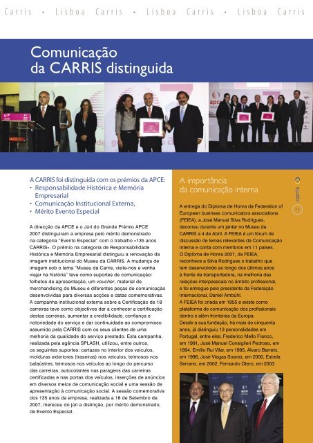 Revista Lisboa Carris Nº 56, Série III, Ano 13, 2º Trimestre - abril ...