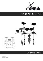 DD-402 E-Drum Set Users manual