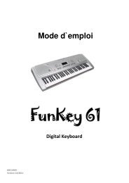 15909 manual Funkey 61 fr