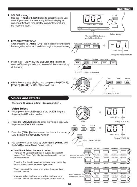 Classic Cantabile DP-60 Users manual