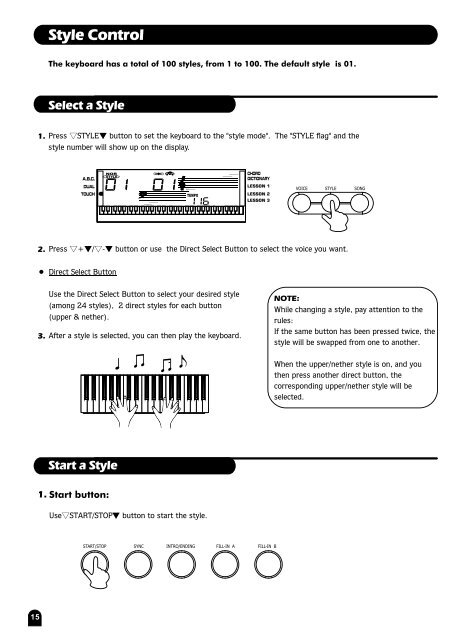 Funkey MD-100 Keyboard Users manual