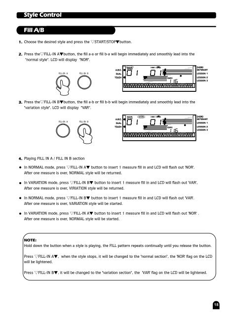 Funkey MD-100 Keyboard Users manual