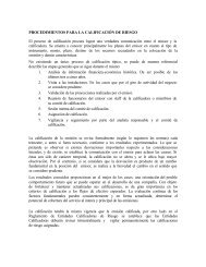 Procedimientos Calificacion de Riesgos - Asfi