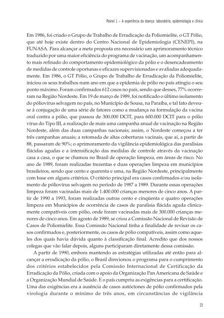 40 anos de Vacina Sabin no Brasil - História da Poliomielite - Fiocruz