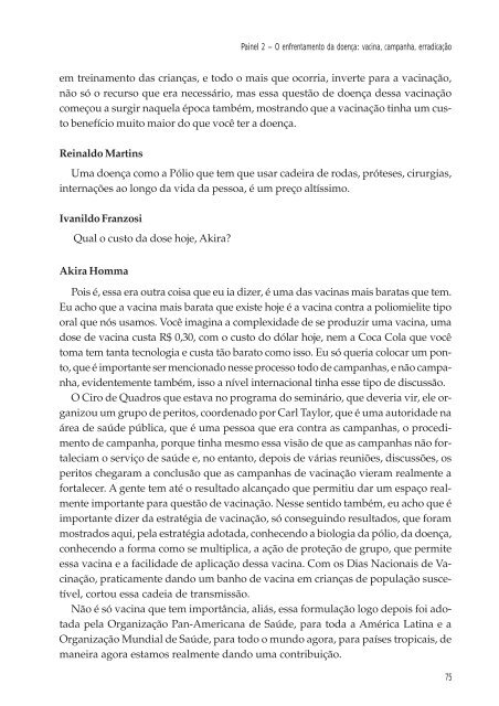 40 anos de Vacina Sabin no Brasil - História da Poliomielite - Fiocruz