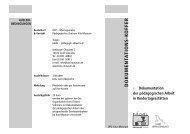 Infokoffer zur Dokumentation pädagogischer Arbeit in ... - Kita-Museum