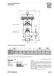 KITO MANUAL E 18 N Combined Relief Valve KITO VD/o2