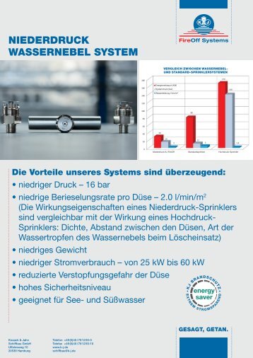 NIEDERDRUCK WASSERNEBEL SYSTEM - Knaack und Jahn