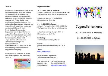 Flyer - Kinder- und Jugendring Swisttal e. V.