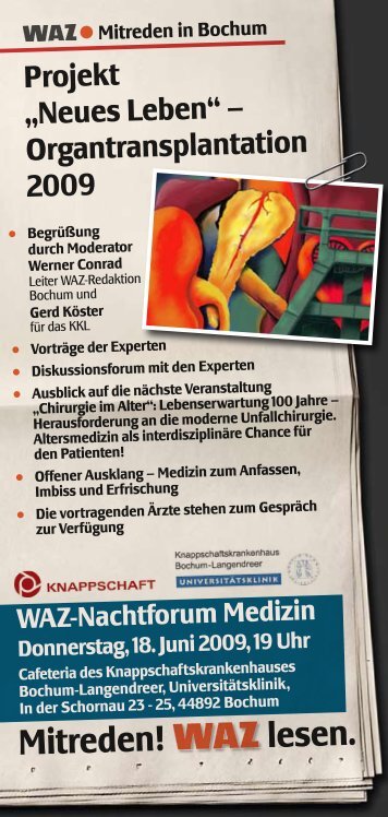 Mitreden! lesen. - Knappschaftskrankenhaus Bochum