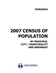 2007 CENSUS OF POPULATION - CHD-Davao Region ...