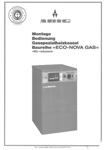 Gaskessel Econova GAS - ABIC Brennertechnik Gmbh