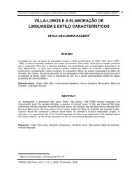 villa-lobos ea elaboração de linguagem e estilo característicos